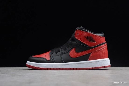Kids High Retro 1 Kid OG Air 001 555088 Jordan Banned 001  555088 Bred  Red Black 1020